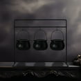 thumbnail image 4 of 3 Pack Witches Cauldron Serving Bowls on Rack Halloween Cauldron Set for Candy Snacks and Party Decor Indoor Outdoor Kitchen Halloween Decorations for Trick or Treat and Spooky Themed Parties, 4 of 7