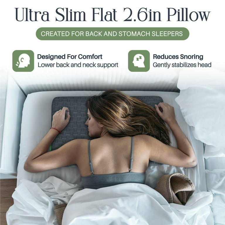 Ultra slim memory foam fashion pillow