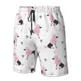 thumbnail image 6 of Uemuo Cute Poodle Dog Pattern Men's Swim Trunks Hawaiian Beach Bathing Suit Swimsuits Beach Quick-Dry Shorts with Pockets-XX-Large, 6 of 9