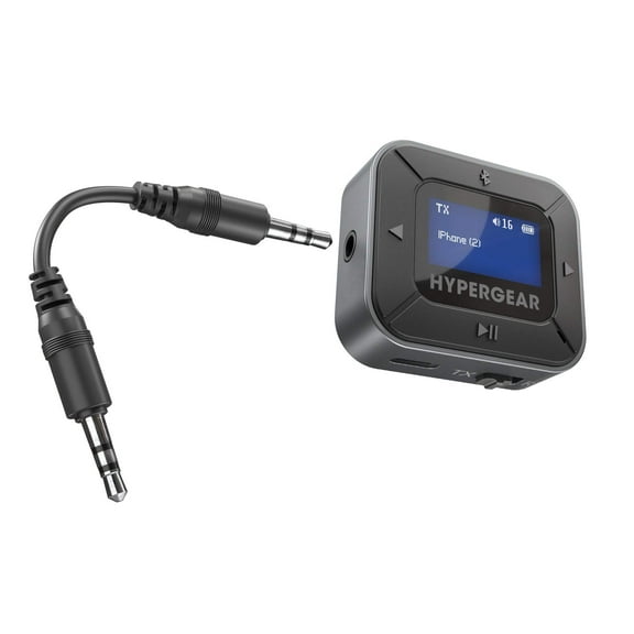 HyperGear IntelliCast Flight Audio Transmitter   Receiver Blk