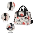 thumbnail image 5 of joogoo Artistic Triangle Geometry Insulated Lunch Bags Reusable Cooler Box with Shoulder Strap, 5 of 6