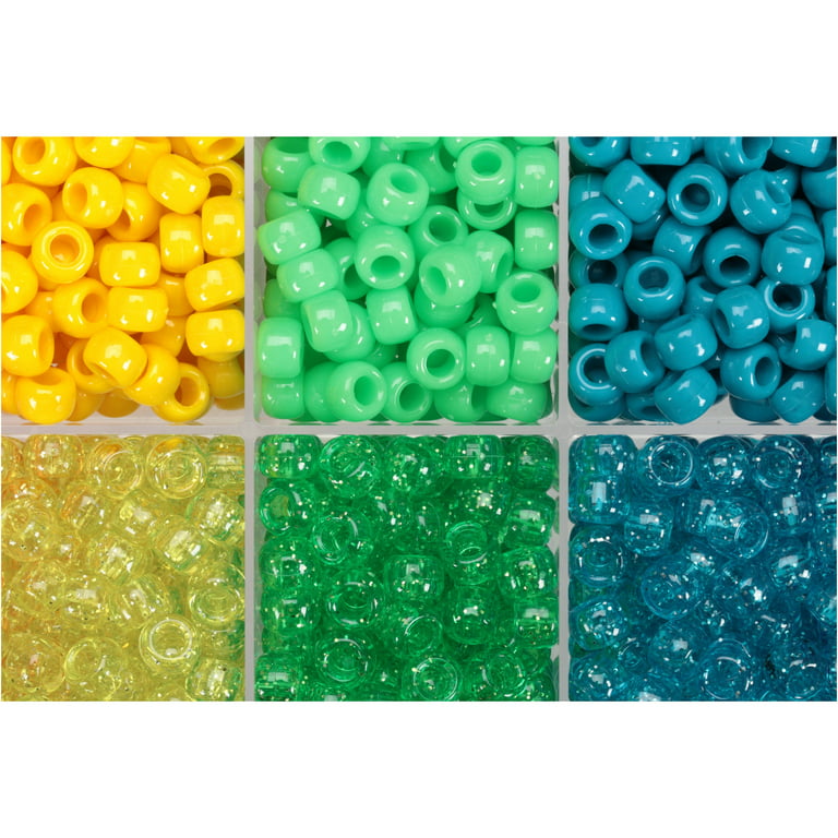 2 Pounds Assorted Beads- Jewelry Making and Crafts w/ container