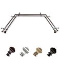thumbnail image 2 of Domovina Arya 13/16" Bay Window Double Curtain Rod-Color:Antique Brass, 2 of 2