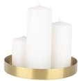thumbnail image 2 of Koyal Wholesale Round Decorative Gold Metal Trays for Coffee Table, Wedding Centerpieces, Candle Holders Home Décor, 2 of 5