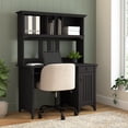 thumbnail image 2 of Salinas Small Computer Desk with Hutch in Vintage Black - Engineered Wood, 2 of 7