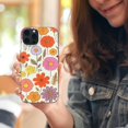 thumbnail image 3 of COMIO  Vintage 70s Groovy Flowers Case Compatible with iPhone 14 Plus, Aesthetic Orange Yellow Retro Flowers Case for iPhone 14 Plus, Cool Trendy  Case Cover, 3 of 4