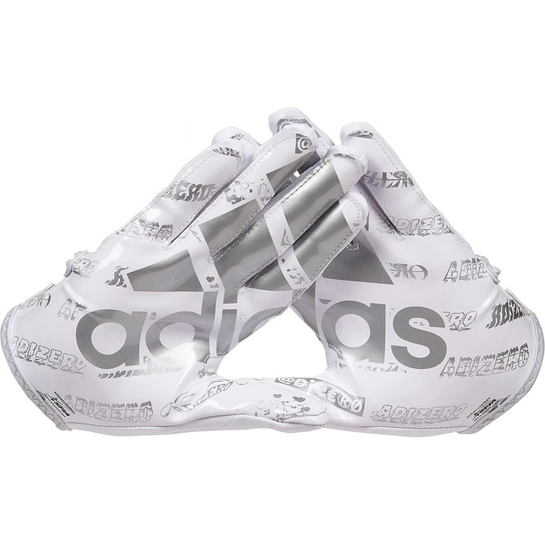 adidas Adult adizero 12 Big Mood Football Gloves (White