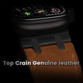 thumbnail image 4 of AP Leather Band Compatible with Apple Watch Ultra 2 Band 49mm 46mm 45mm 44mm, Rugged Vintage Genuine Leather Extra 26mm Wide Watch Bracelet for iWatch Series 10 9 8 SE 7 6 5 Men, 4 of 14