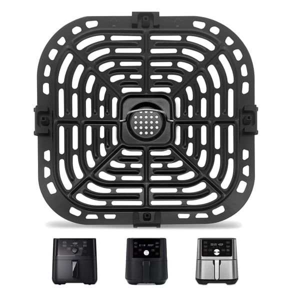 Air Fryer Replacement Tray for Instant Pot Vortex 6 in 1 6 QT Gourmia GAF735 6 QT, Air Fryer Accessories Grill Pan Plate Crisper Plate Rack Parts