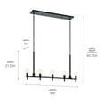 thumbnail image 6 of Kichler Lighting - Torvee - 5 Light Linear Chandelier In Art Deco Style-21.25, 6 of 11