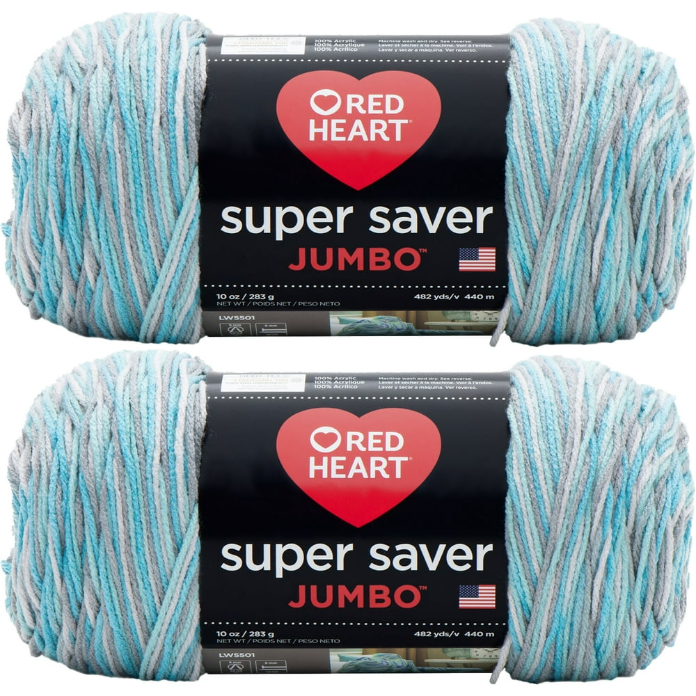 Red Heart Super Saver YarnIcelandic, Multipack Of 2