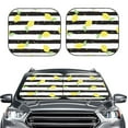 thumbnail image 2 of Balery 2 Piece Lemon Car Windshield Sun Shade|Foldable Front Windshield Shade for Car Front Window for Most Sedans SUV Truck-Medium, 2 of 7