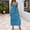 Blue, variant on Women's Summer Boho Maxi Dress Casual Sleeveless Spaghetti Strap Tiered Flowy Beach Wedding Guest Party With Ruffled Hem Comfy Dresses for Women Cut Loose Dress Sprint Dress