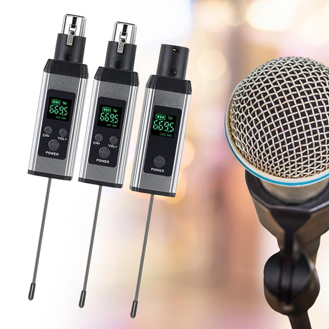 Receptor de Transmisor de micrófono Hugo Convertidor de micrófono liviano Profesional para rendimiento de banda doméstica B