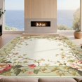 thumbnail image 2 of Design&I 2'x3' Washable Throw Rug Vintage Botanical With Floral Vines And Trailing Leaf Border for Hallway, Laundry Room, Low Profile Daily Traffic Ready Accent, 2 of 7
