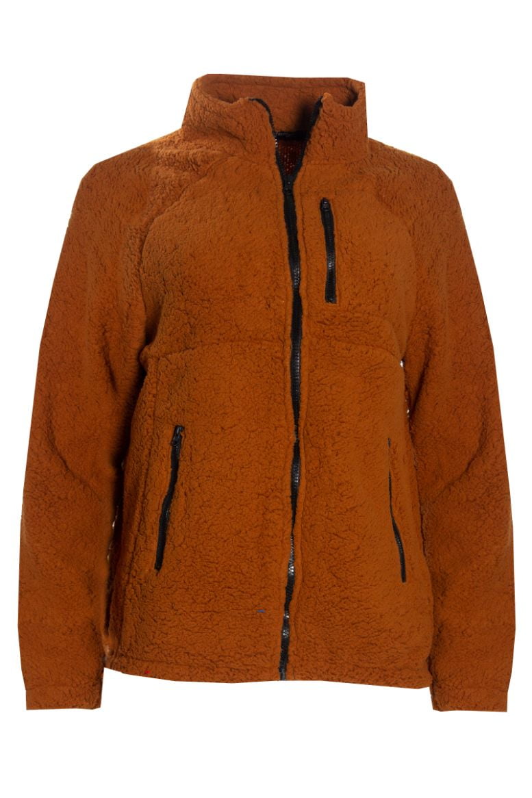 Fahrenheit Sherpa Fleece Jacket - Orange | Walmart Canada