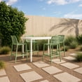 thumbnail image 3 of Meridian Furniture Mykonos Mint Outdoor Patio Stool (Set of 4), 3 of 8