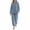 Blue, variant on XUNKUSGA Fleece Pajama Sets for Women 2 Piece Winter Warm Long Sleeve Hooded Top Elastic Cuff Jogger Pants Womens Pajama Sets Cozy Winter Loungewear Matching Set Blue Free Size
