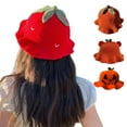 thumbnail image 2 of Halloween Travel Crochet Bucket Hat Ladies Commute Camping Taking Photo Fisherman Cap Multiple Type for Girlfriend, 2 of 4