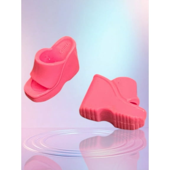 Lol Surprise doll OMG Bartz Doll Shoes Wedge Heel Sandals Platforms Pink Fashion Fever Mules