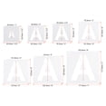 thumbnail image 2 of Unique Bargains 1 Inch Letter Number Stencils 2.5' Width Reusable Alphabet Numbers Templates Set with Ring, White 62 Pack, 2 of 6