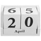 thumbnail image 2 of Wooden Desk Calendar Block Calendar for Desk Perpetual Calendar Desktop Decor, 2 of 3
