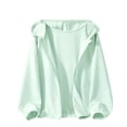 thumbnail image 3 of PIWHJQK Boys Girls Long Sleeve Casual Hooded Coat Solid Hooded Zip Up Jacket for Kids Sun Protection Kids Outwears, 3 of 6