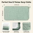 thumbnail image 3 of VOMARHUG Muslin Burp Cloths for Baby,100% Cotton Burping Cloths for Boys Girls,Large 20''X10'' Extra Soft and Absorbent 5 Pack, 3 of 6