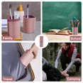 thumbnail image 7 of Travel Toothbrush Case with 5 Pack Silicone Toothbrush Covers, Portable Trips Wash Cup Holder Storage&nbsp;&nbsp;for Travel, Business, Home, Camping, School Supplies(Pink), 7 of 7