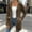 Brown women long sleeve zip up hoodie a1, variant on Women Long Sleeve Zip Up Hoodie Sweater Jacket Casual Cozy Fall Winter Tunic Top Dressy Knit Blazer Solid Outerwear, Army Green L