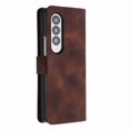 thumbnail image 4 of Jiahe Cover for Samsung Galaxy Z Fold 3, Wallet Case with Credit Card Holder,Shockproof Magnetic Anti-Scratch Premium Leather Cover with Card Slots Kickstand Cover Case, brown, 4 of 5