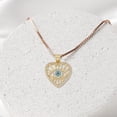 thumbnail image 4 of 12Pcs Evil Eye Charms 6 Styles Golden Heart Hand Star and Sun with Evil Eye Charm Rhinestone Eye Pendant Micro Pave Pendants with Jewelry Clasps for Necklace Jewelry Making, 4 of 7