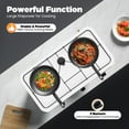 thumbnail image 2 of 3-Burner Gas Cooktop with Independent Controls – Durable Cast Aluminum, Enamel & Iron Design, Outdoor/Indoor Use, LPG Powered, Includes Hose & Pressure Reducing Valve, 2 of 11