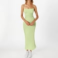 thumbnail image 1 of WILLBEST Faldas Para Mujer Vestido De Primavera Para Mujer Vestido De Tirantes De Seda Color Leche Para Verano, 1 of 3