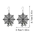 thumbnail image 2 of Halloween Earrings for Women Men - Spider Web Stud Earrings Gothic Halloween Themed Jewelry Accessories for Party Favors and Holiday Celebration, 2 of 7