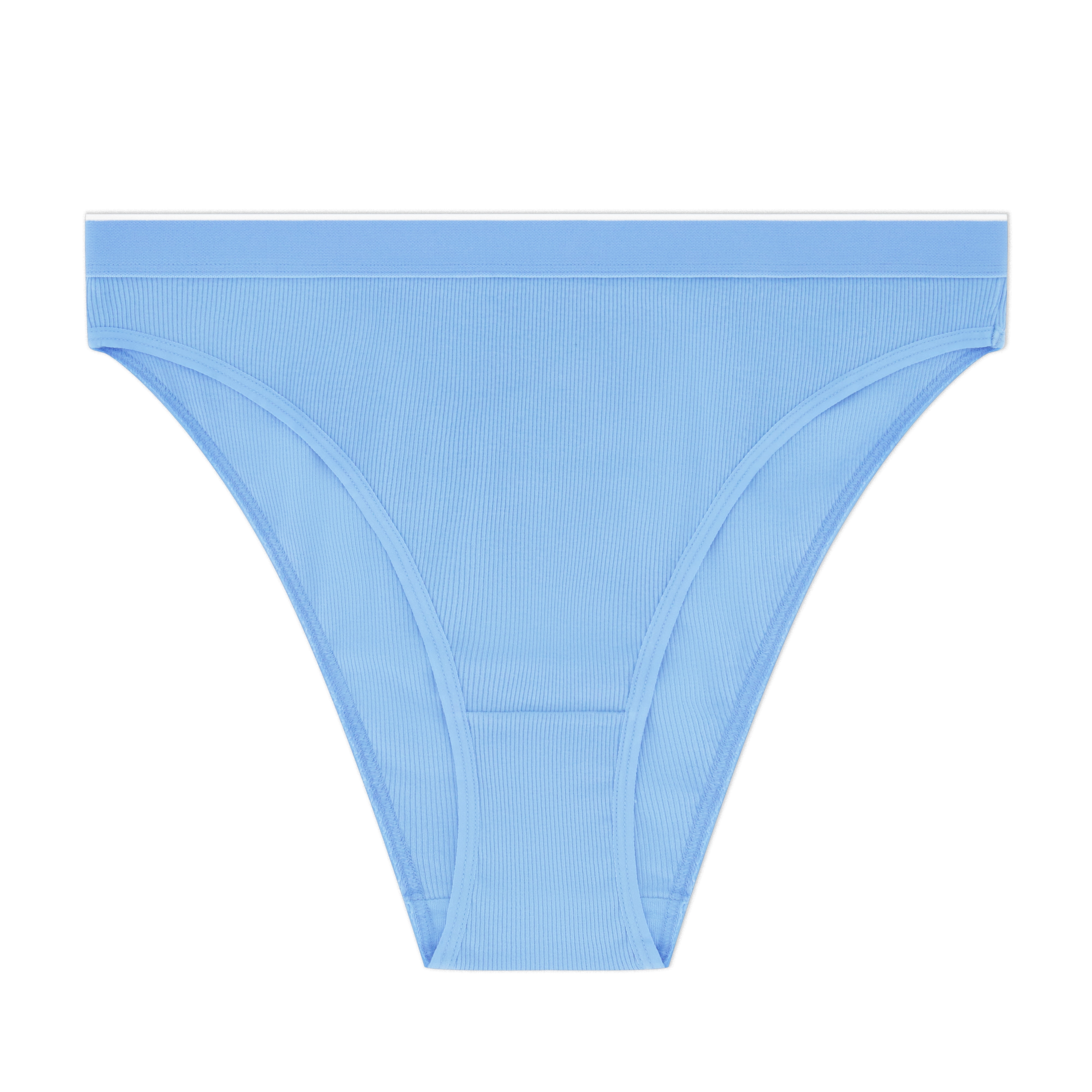 No Boundaries Stretch Ribbed Hi Cut Cheeky Underwear, 5-Pack, Women's XS-XXXL