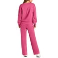 thumbnail image 7 of kpmatpey Plus Size Outfits for Women Long Sleeve Crewneck Sweatshirts with Sweatpants Fall Joggers 2 Piece Sweatsuits, 7 of 7