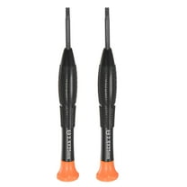 Uxcell Precision Slotted Screwdriver 2.5mm Flat Head Swivel Lid Nonslip Plastic Handle 2 Pack