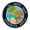 thumbnail image 1 of Happy Hour! Rehoboth Beach, Delaware 3.5 Inch Iron Or Sew On Embroidered Fabric Badge Patch Ocean Beach, Salt Life Iconic Series, 1 of 2