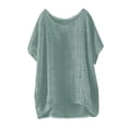thumbnail image 3 of Womens Summer Tops Gsakboxl Women's Summer New Loose Batwing Short Sleeve Pullover Blouse Thin Breathable Casual T Shirt Style Top Comfortable Relaxed Fit Daily Shirt for Outdoor & Leisure Activities, 3 of 10