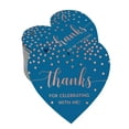 thumbnail image 1 of Inkdotpot Rose Gold Foil Paper Hang Tags Thanks For Celebrating With Me Birthday Favor Tags 100 Pieces, 1 of 6