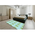 thumbnail image 4 of Ahgly Company Indoor Round Patterned Algae Green Area Rugs, 7' Round, 4 of 6