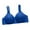 Blue, variant on Aoochasliy Wireless Bras for Women Push Up Trendy Bowknot Printing Comfortable Hollow Out Bra Underwire Bras No Rims