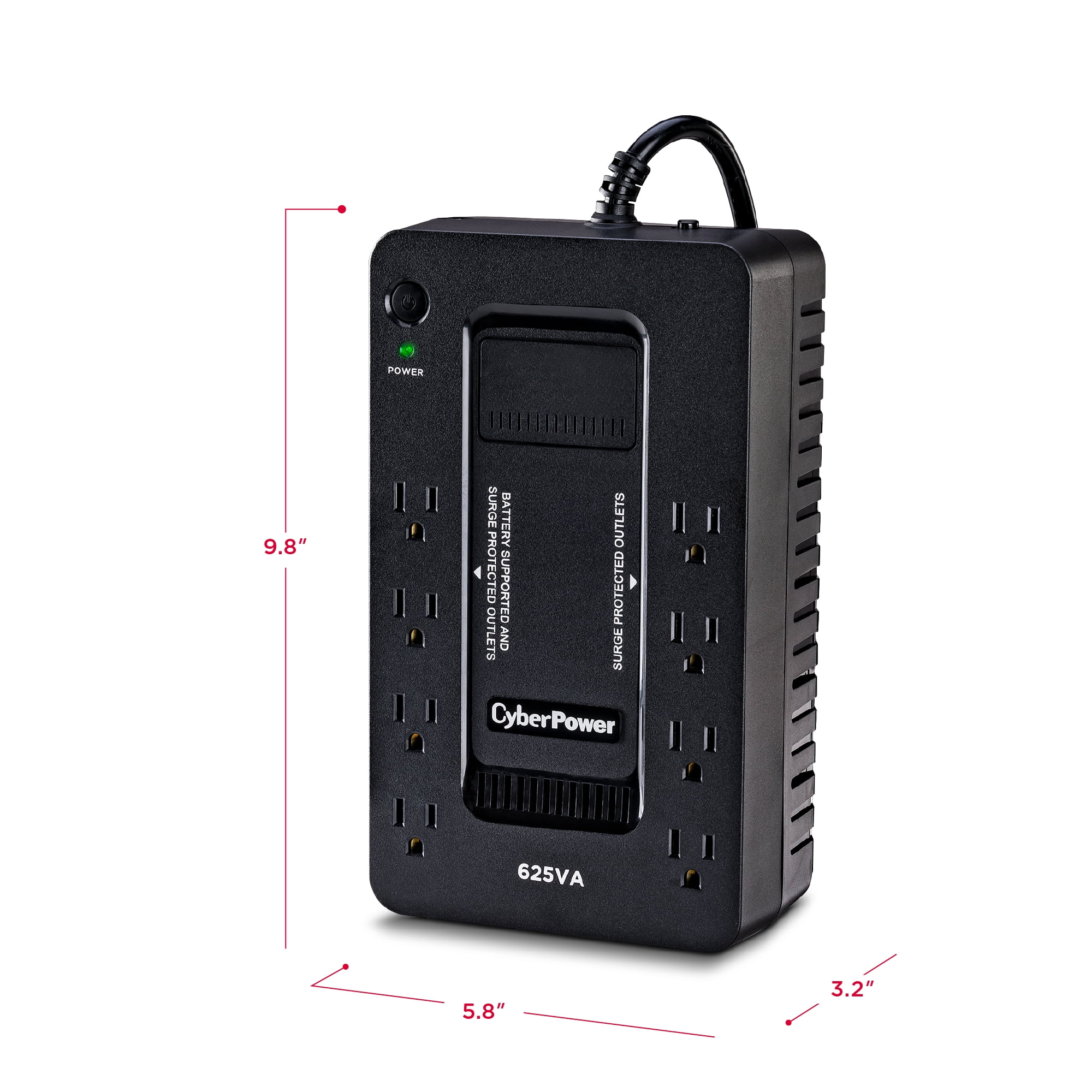 Restored CyberPower XC625-R 625VA/375W 8 Outlets UPS - New Battery (Refurbished)