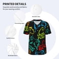 thumbnail image 4 of Balery Play Game Start Baseball Jersey for Men Casual Button Down Shirts Short Sleeve Active Team Sports Uniform-X-Large, 4 of 9