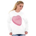 thumbnail image 3 of Valentines Day Sarcastic Candy Heart Women Crewneck Sweatshirt Brisco Brands S, 3 of 6