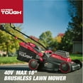 thumbnail image 6 of Restored Hyper Tough 40V 18" Battery Powered Push Walk-Behind Mower, 2-in-1 Mulching or Bagging System (Refurbished), 6 of 10
