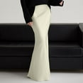 thumbnail image 2 of KONDYS Women Spring Summer Skirt 2025 Silk Elegant High Waist Party Wedding Hem Satin Maxi Skirts Cozy Distinctive Women's Skirt, 2 of 4