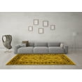 thumbnail image 3 of Ahgly Company Machine Washable Indoor Rectangle Oriental Yellow Traditional Area Rugs, 3' x 5', 3 of 4