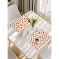 thumbnail image 5 of Maple Leaf Placemats Set of 12, Retro Fall Red Orange Beige Autumn Leaves Placemats for Dining Table, Place Mats for Kitchen Tabletop, Waterproof Wipeable Dining Table Mats Set, 5 of 9